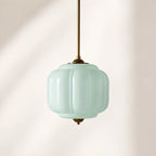 Scalloped Glass Pendant Light