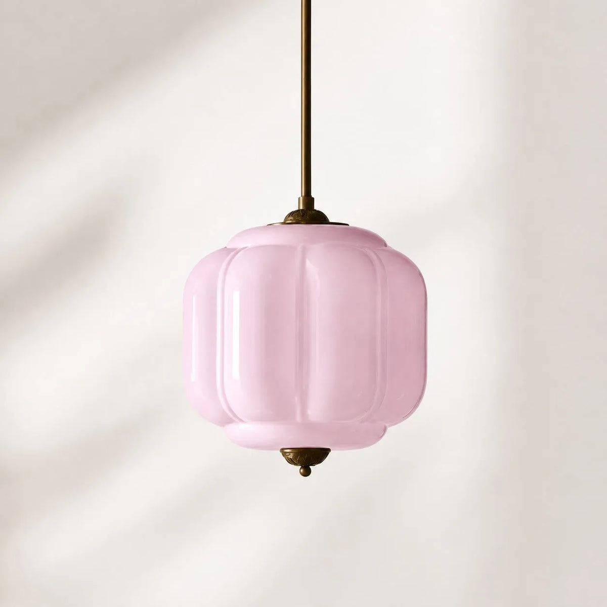 Scalloped Glass Pendant Light