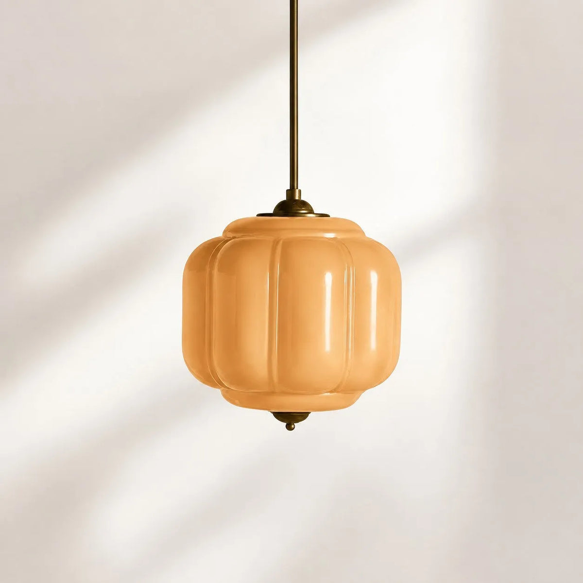Scalloped Glass Pendant Light