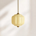 Scalloped Glass Pendant Light