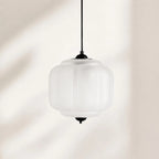 Scalloped Glass Pendant Light