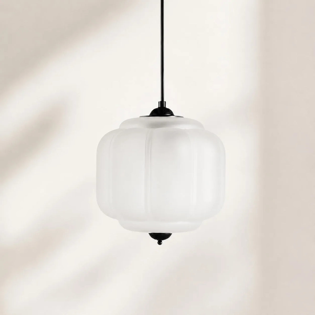 Scalloped Glass Pendant Light