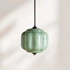 Scalloped Glass Pendant Light