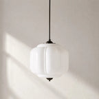 Scalloped Glass Pendant Light