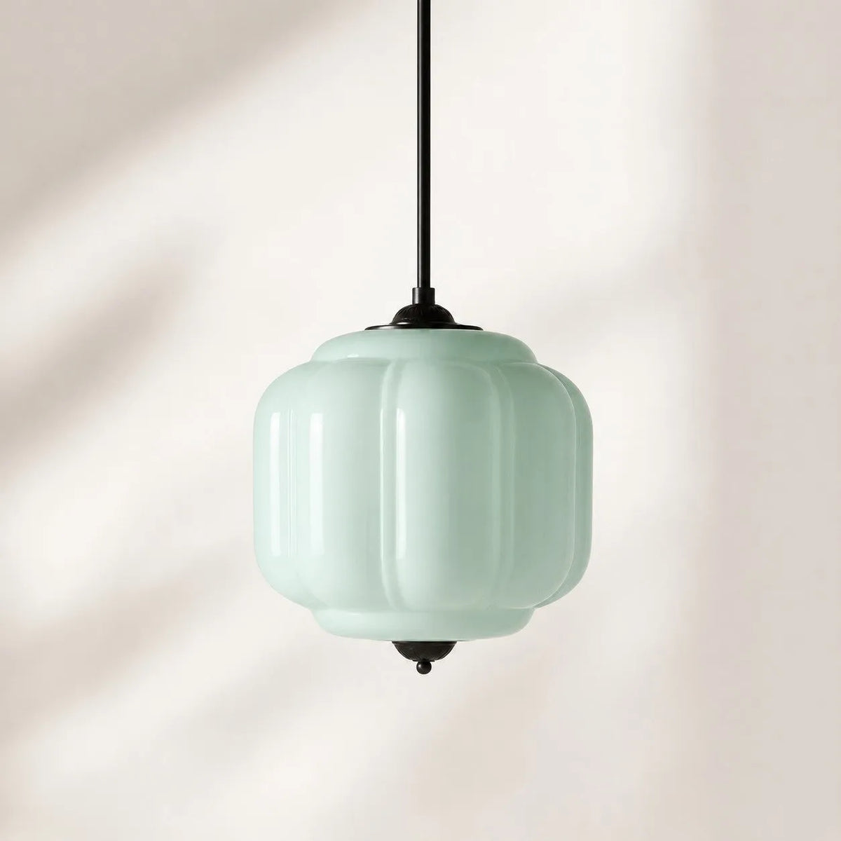 Scalloped Glass Pendant Light