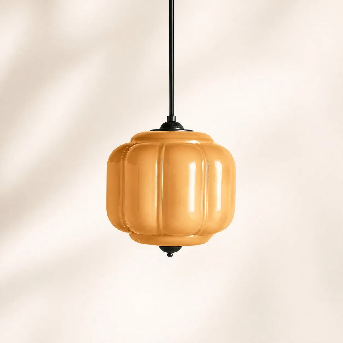 Scalloped Glass Pendant Light