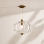 Scalloped Glass Pendant Light