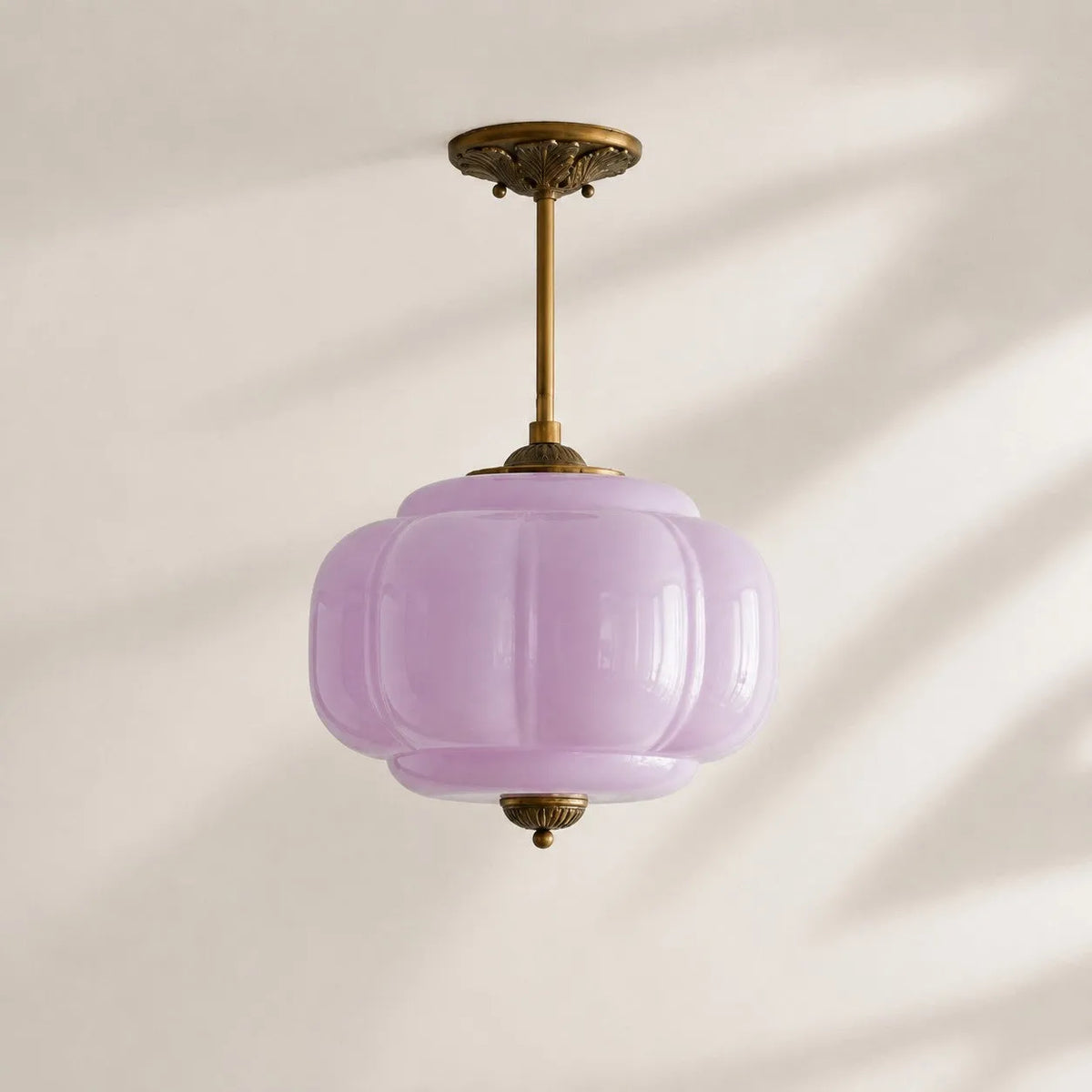 Scalloped Glass Pendant Light