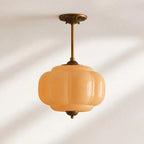 Scalloped Glass Pendant Light