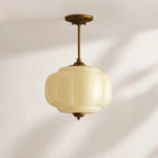 Scalloped Glass Pendant Light