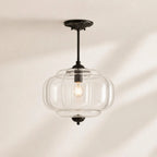 Scalloped Glass Pendant Light