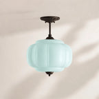 Scalloped Glass Pendant Light