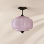 Scalloped Glass Pendant Light