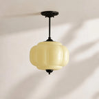 Scalloped Glass Pendant Light