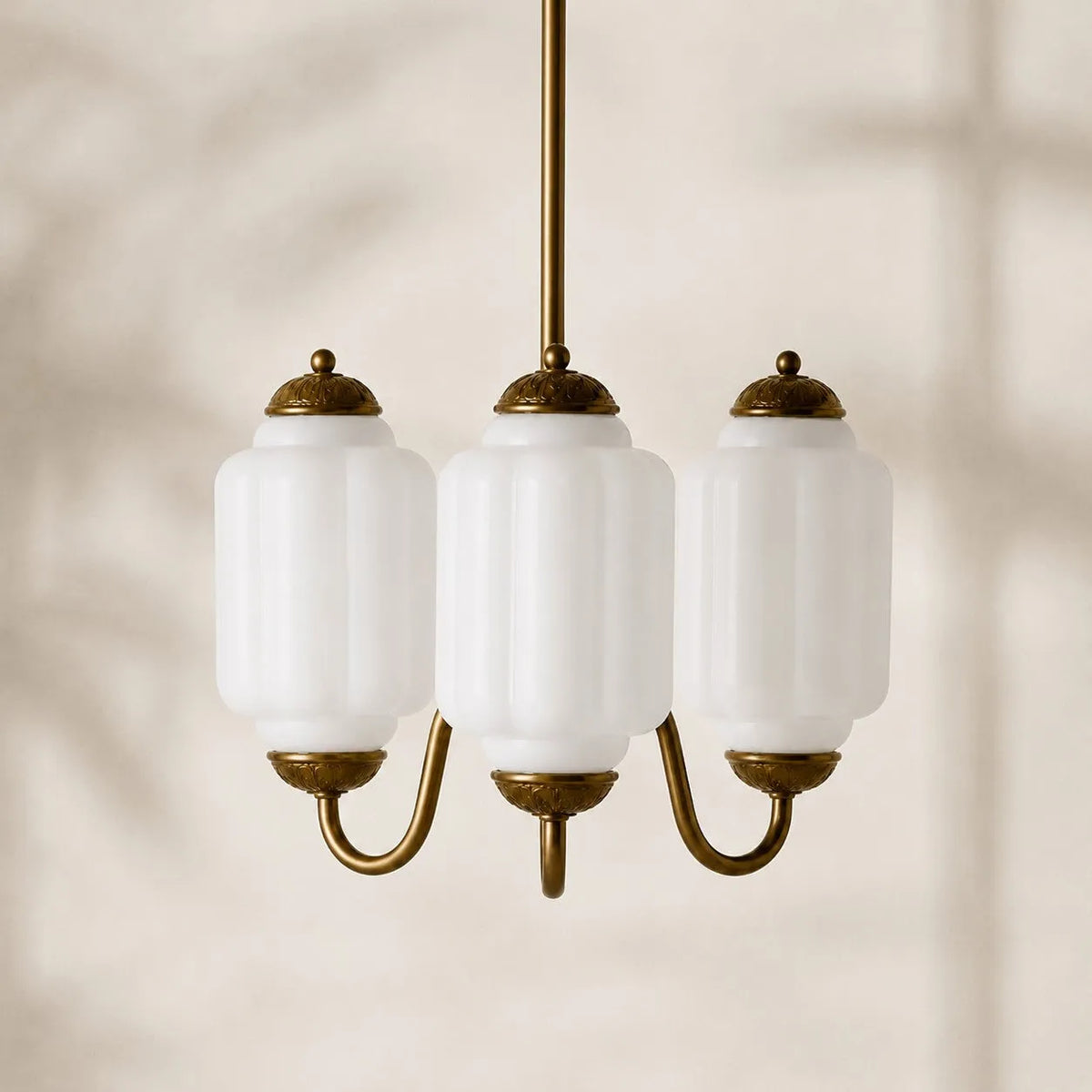Scalloped Glass Pendant Light