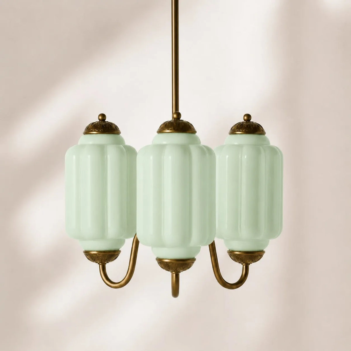 Scalloped Glass Pendant Light