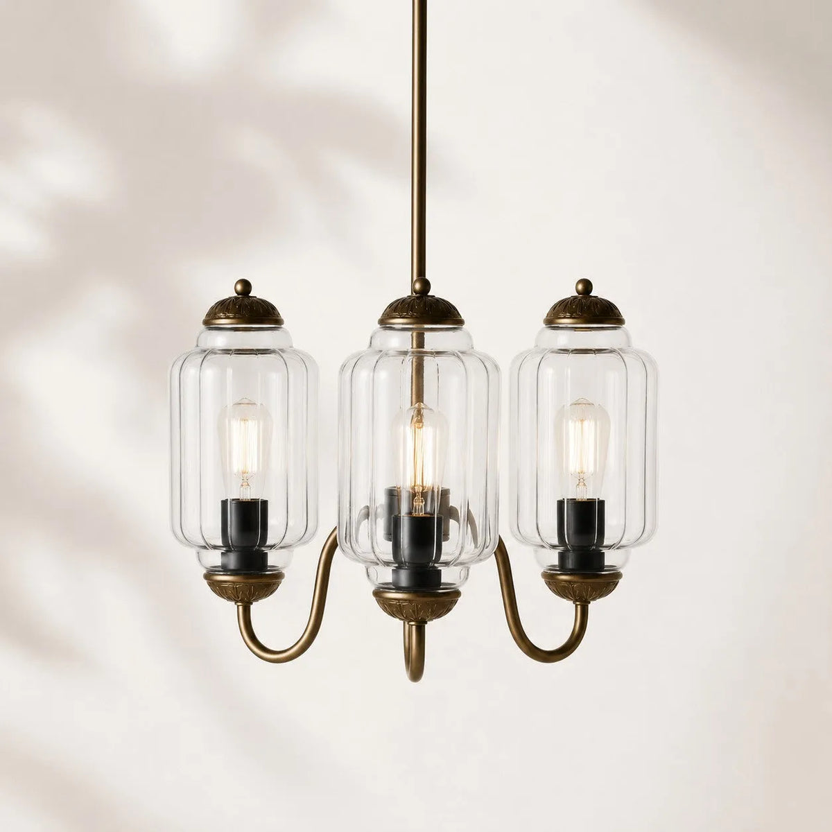 Scalloped Glass Pendant Light