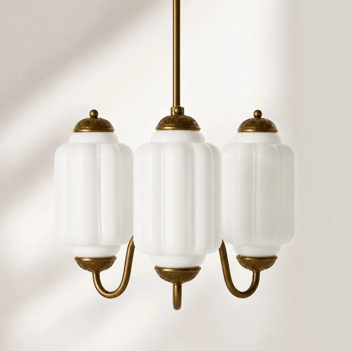 Scalloped Glass Pendant Light