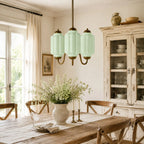 Scalloped Glass Pendant Light