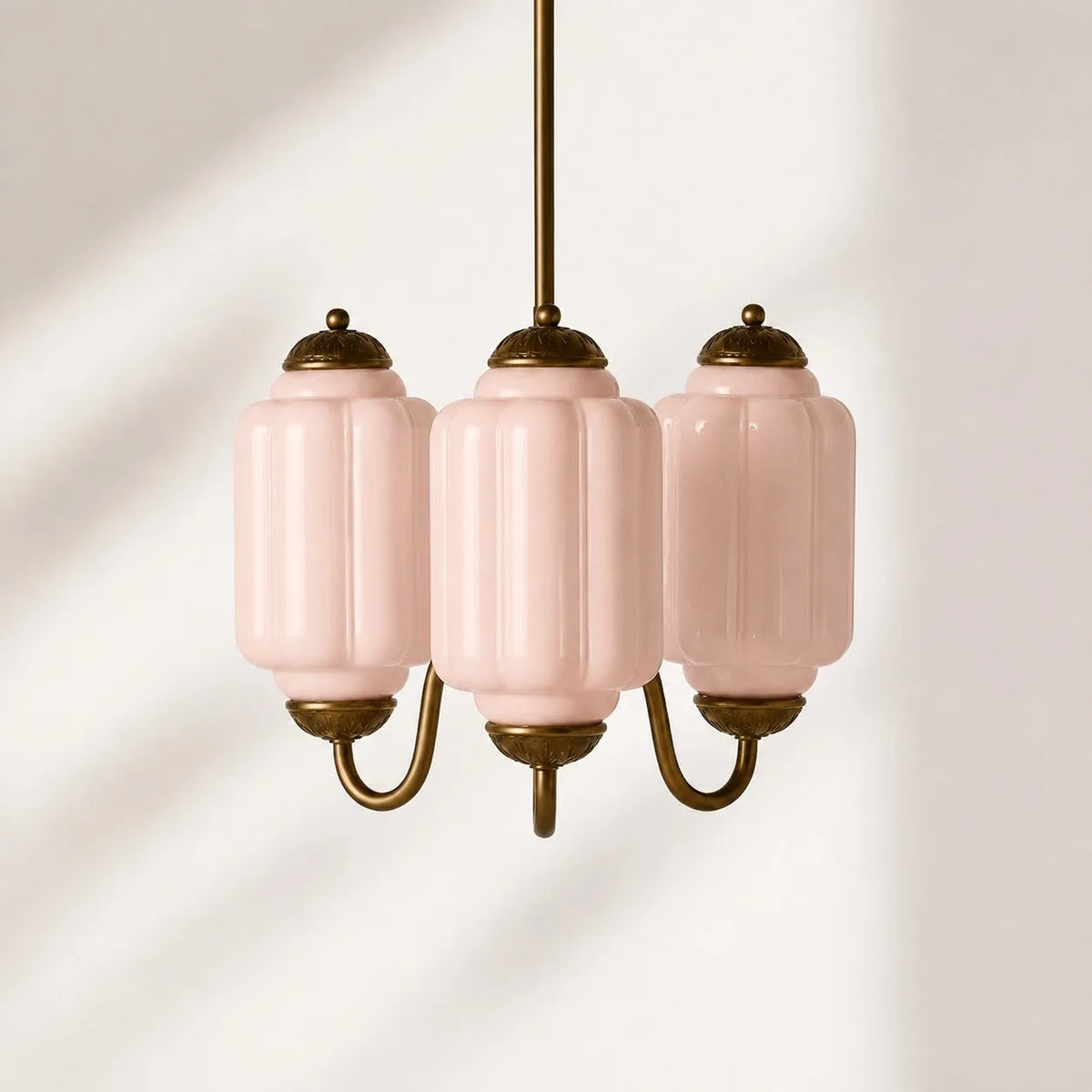Scalloped Glass Pendant Light