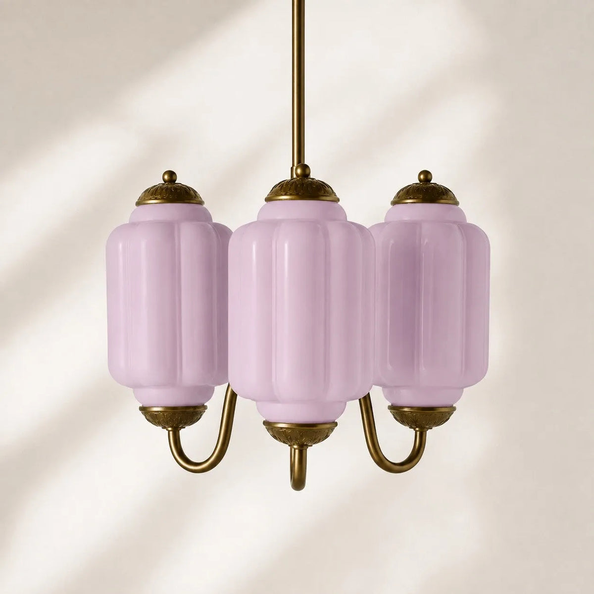 Scalloped Glass Pendant Light