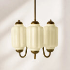 Scalloped Glass Pendant Light