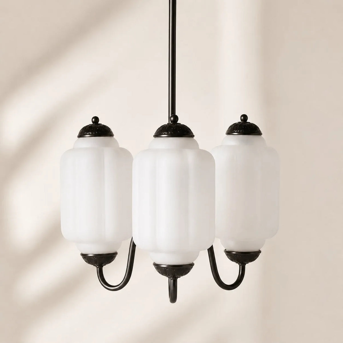 Scalloped Glass Pendant Light
