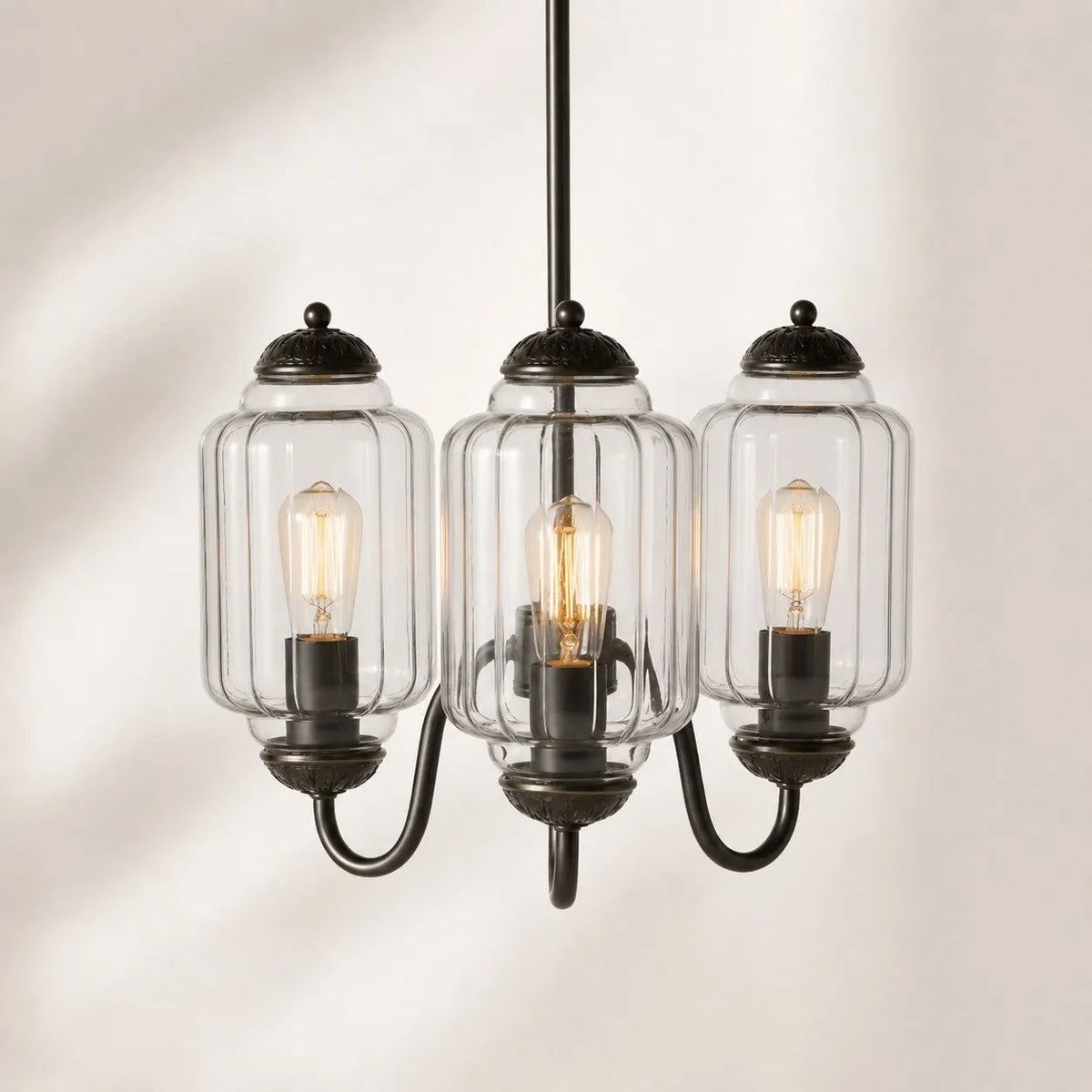 Scalloped Glass Pendant Light