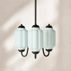 Scalloped Glass Pendant Light