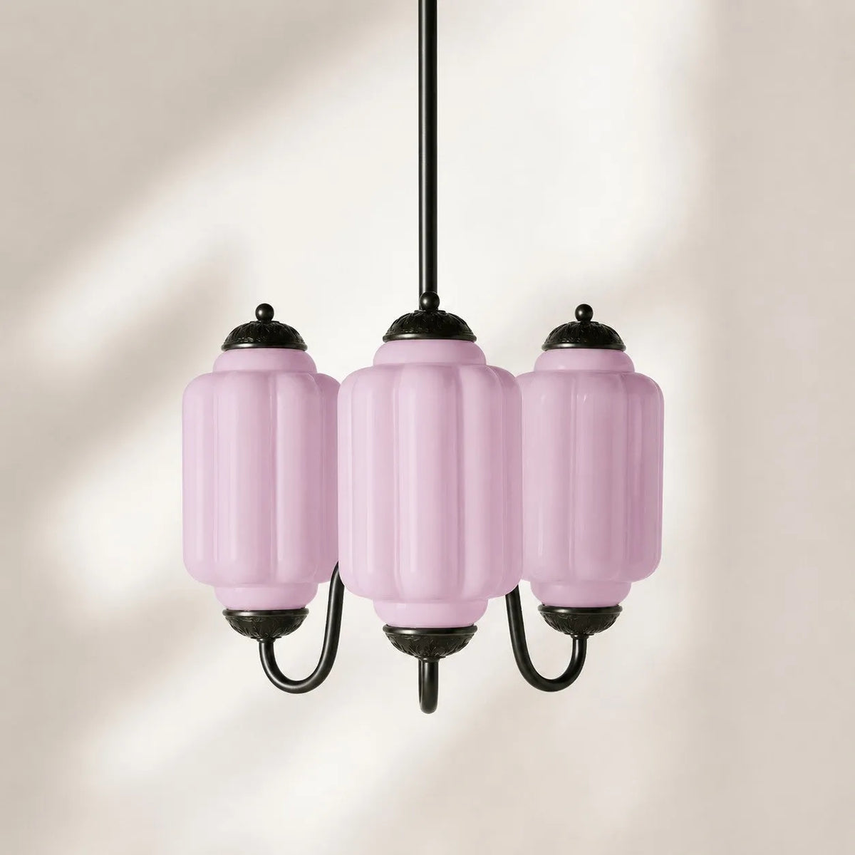 Scalloped Glass Pendant Light