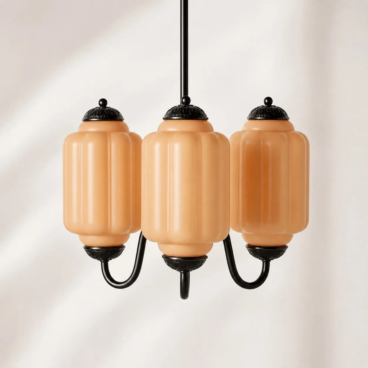 Scalloped Glass Pendant Light