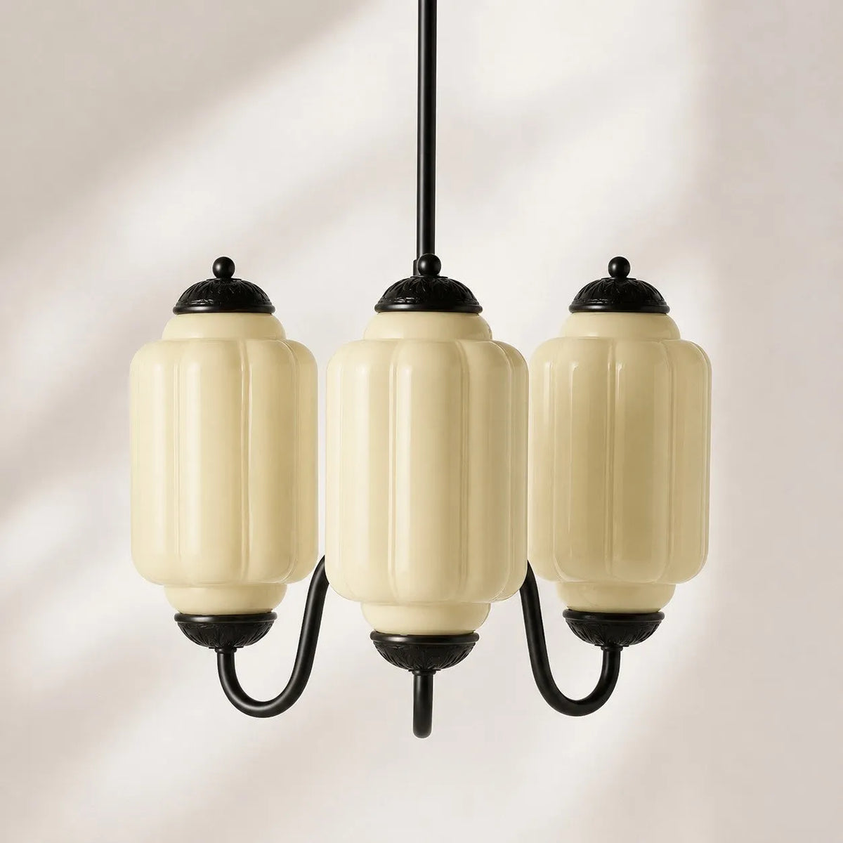 Scalloped Glass Pendant Light