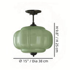 Scalloped Glass Pendant Light