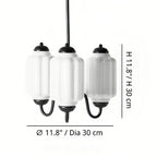 Scalloped Glass Pendant Light