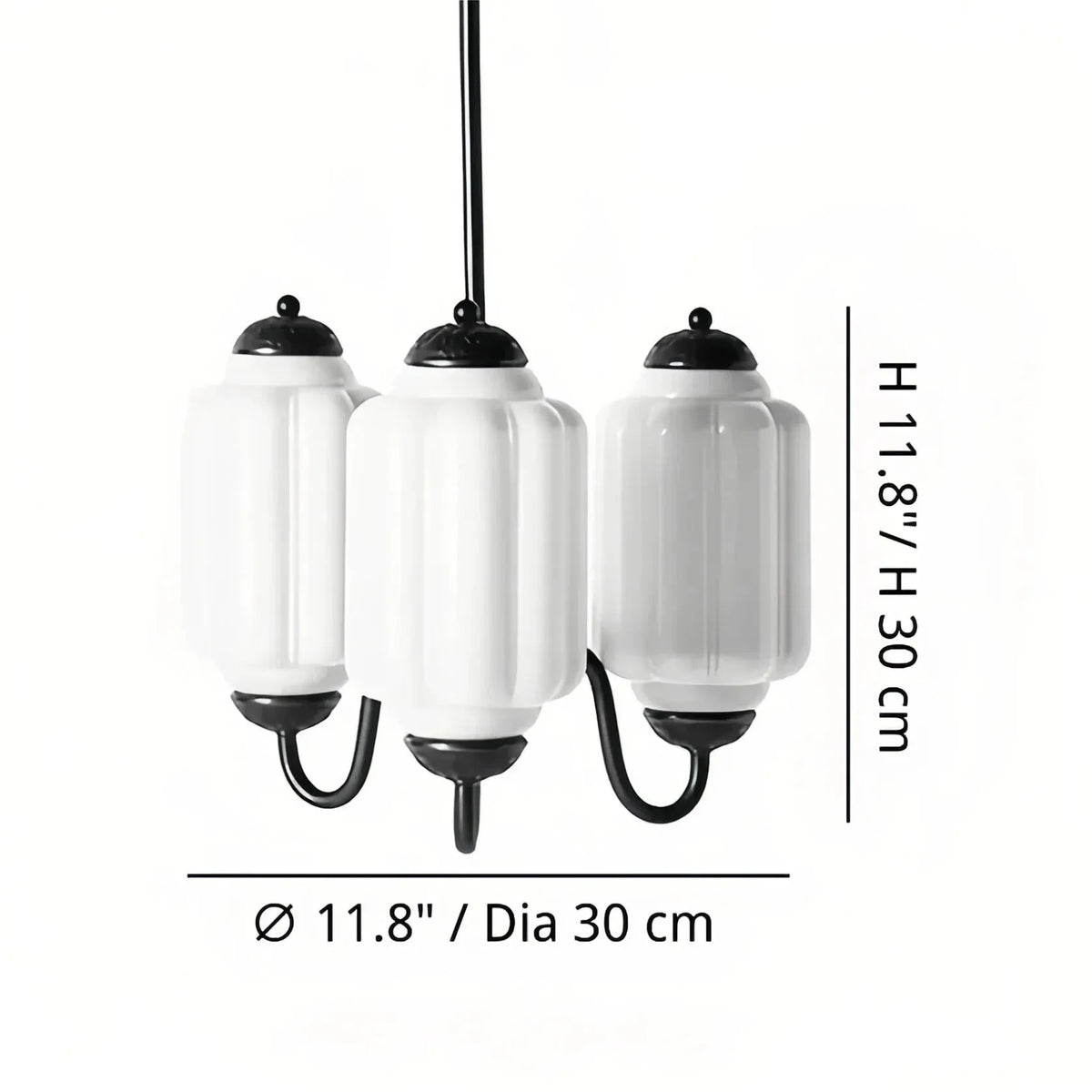 Scalloped Glass Pendant Light