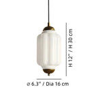 Scalloped Glass Pendant Light