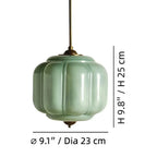 Scalloped Glass Pendant Light