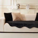 Scandi Faux Fur Sofa Seat Cover