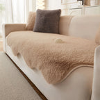 Scandi Faux Fur Sofa Seat Cover