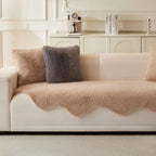 Scandi Faux Fur Sofa Seat Cover