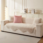 Scandi Faux Fur Sofa Seat Cover