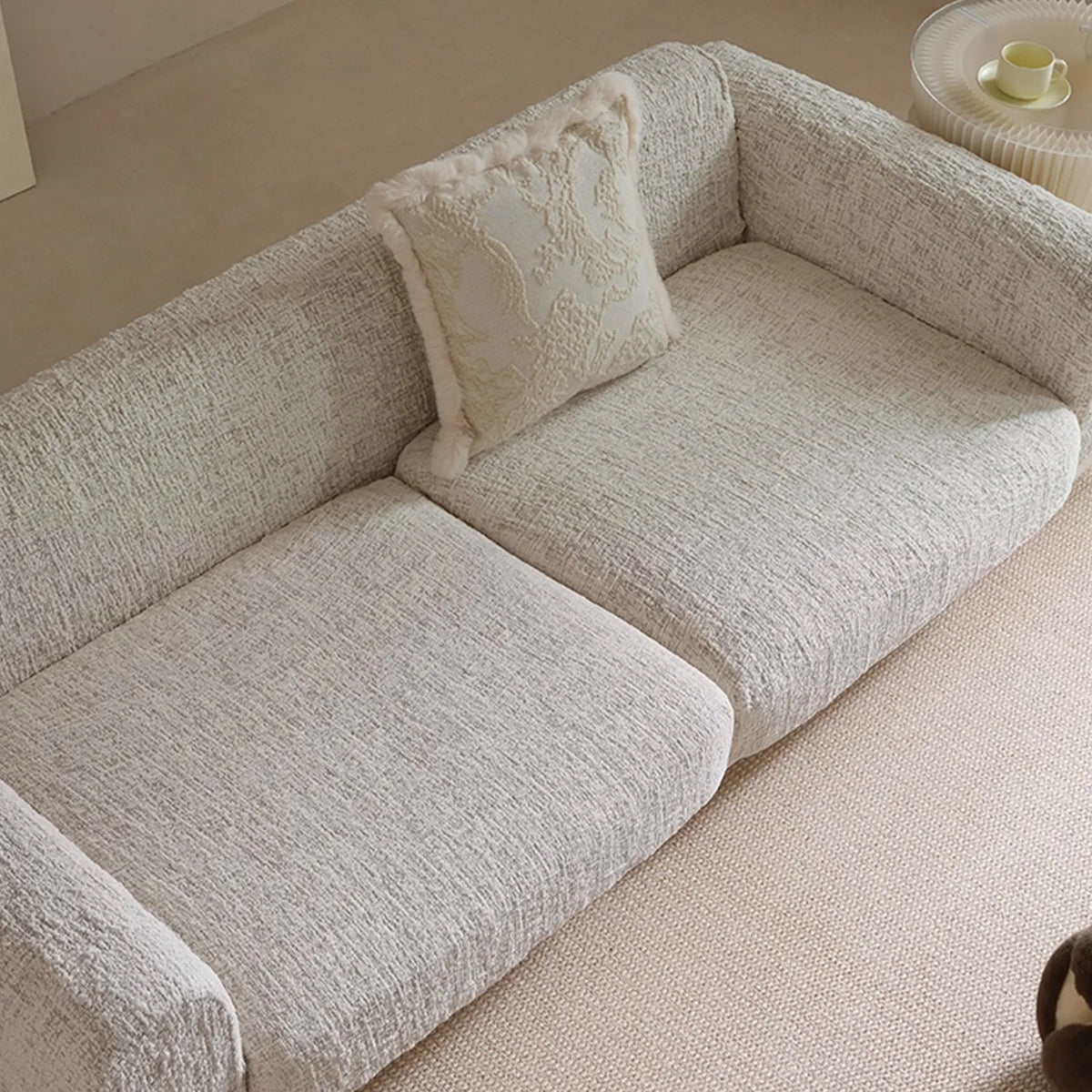 Sculpted Chenille Modular Sofa Cover