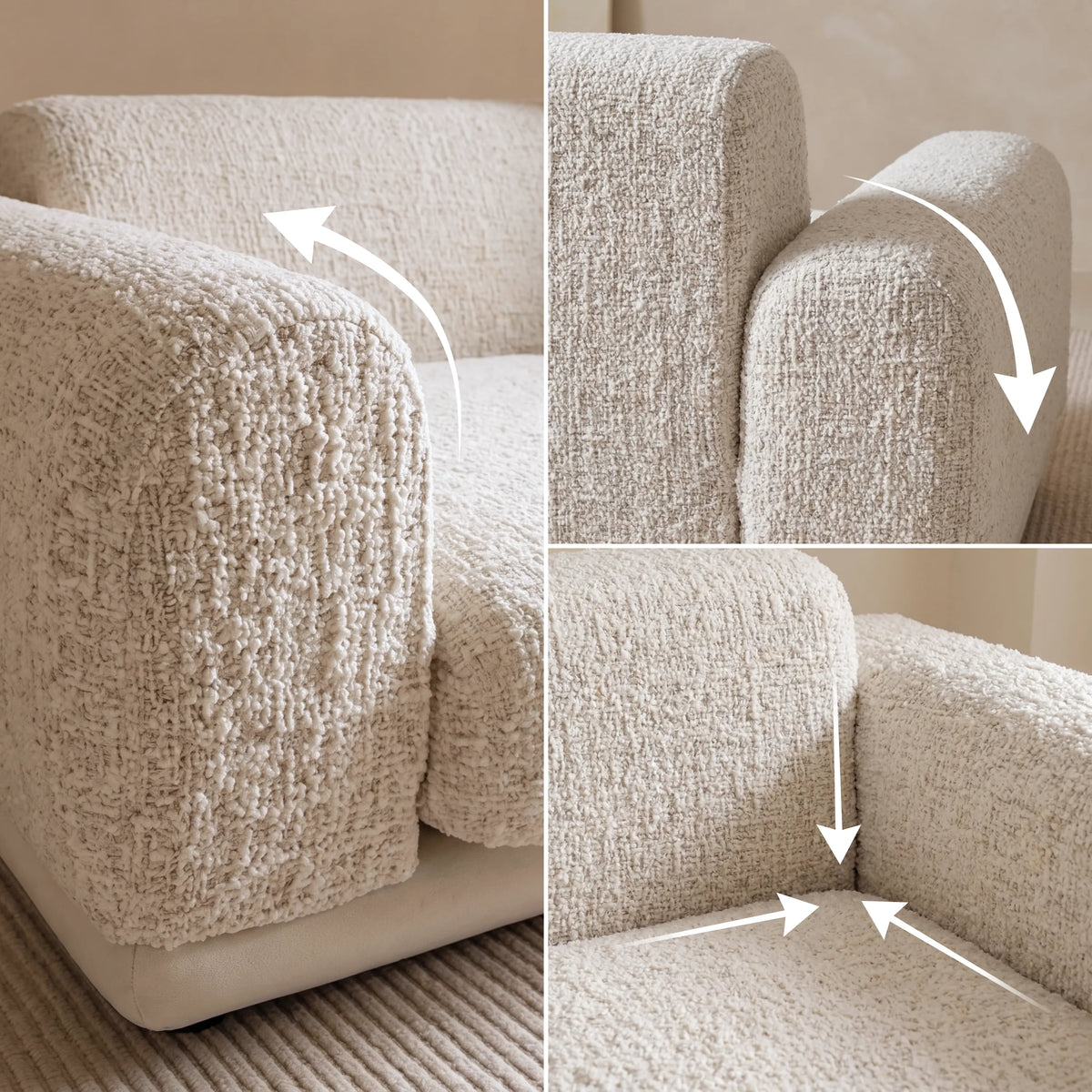 Sculpted Chenille Modular Sofa Cover