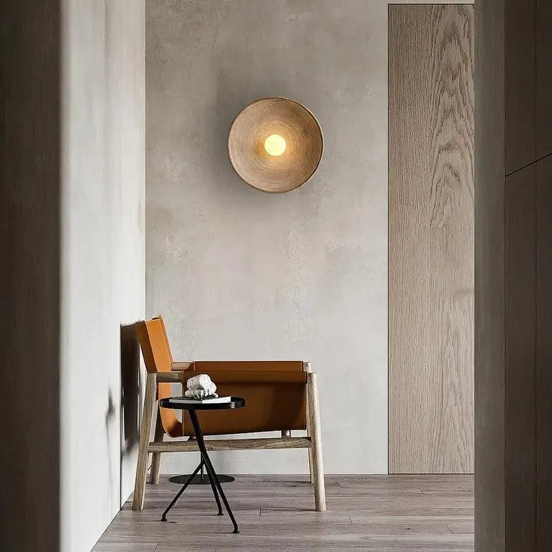 Sculpted Retro Resin Wall Lamp