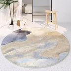 Serene Flowing Abstract Round Rug