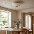 Silk Drum Semi-Flush Ceiling Light