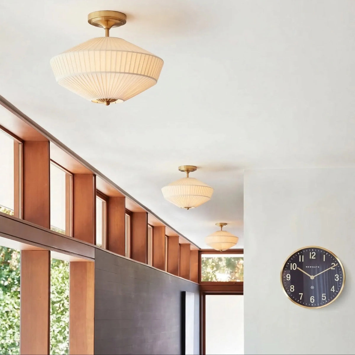 Silk Drum Semi-Flush Ceiling Light