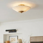 Silk Drum Semi-Flush Ceiling Light