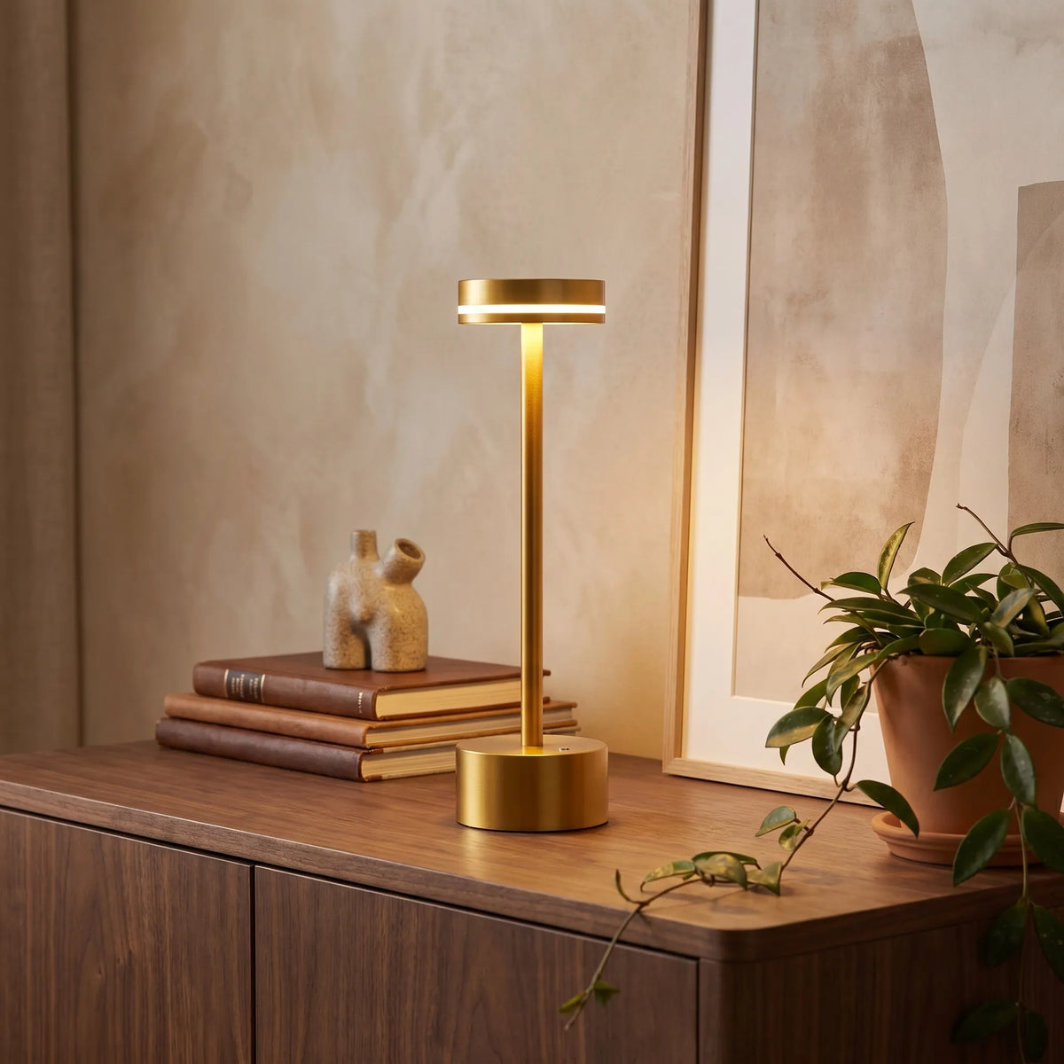 Slim Aluminium Touch Table Lamp