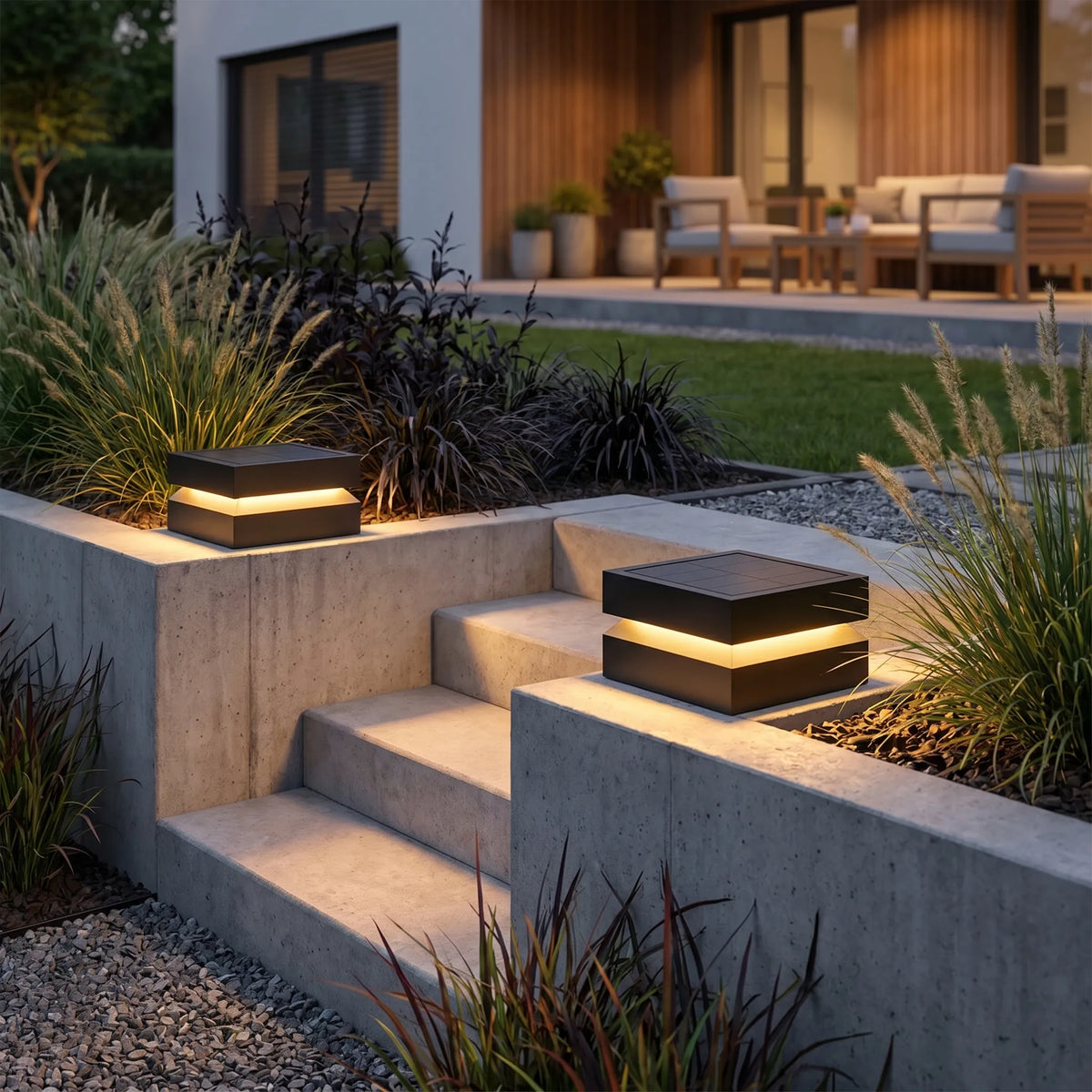 Slim Square Deck Pillar Light